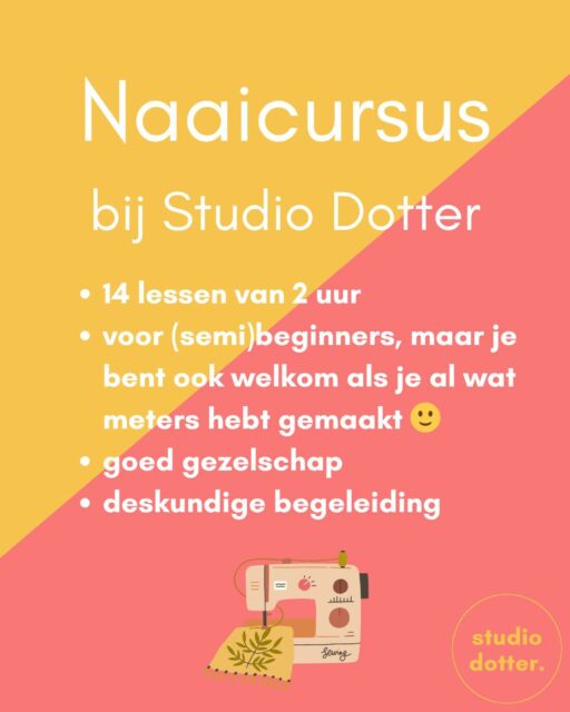 ℕ𝕒𝕒𝕚𝕔𝕦𝕣𝕤𝕦𝕤: Zou je graag willen leren naaien, of ken je iemand voor wie dat geldt? Als je het heerlijk vindt om iets met je handen (te gaan) doen, als je graag even je hoofd los wil kunnen laten, als je het belangrijk vindt om bewust met kleding om te gaan en als je dat allemaal liever niet in je eentje doet, bekijk dan vooral onze laatste plekjes en geef je snel op.

Boek hier je plekje: https://studiodotter.nl/naaicursus-in-de-studio/ 

#naailes #naailesvoorbeginners #studiodotter #deventer #zutphen #apeldoorn #naaicursus #lerennaaien #learntosew #naaien #naaienvoorbeginners #oplesbijstudiodotter #hobby #creatief #naaimachine #naaienvoorbeginners #naaienvoorgevorderden #hobby #creatief #naaieniship #naaienisleuk #heelnederlandnaait #makersgonnamake #instasew