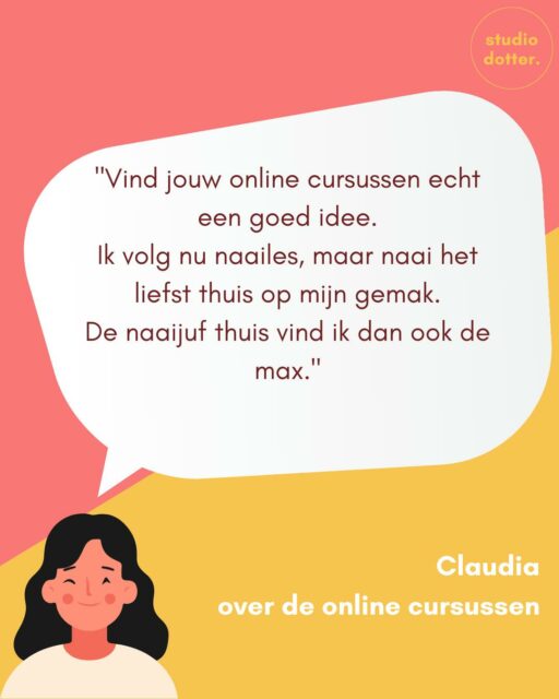 𝕆𝕟𝕝𝕚𝕟𝕖 𝕟𝕒𝕒𝕚𝕔𝕦𝕣𝕤𝕦𝕤: Heb jij weleens een online naaicursus van Studio Dotter gedaan? Zo ja, dan ben je één van de meer dan 2100 cursisten die een of meer cursussen zijn gestart en met mijn hulp al heel veel mooie dingen hebben gemaakt!

Zo niet, bekijk op www.studiodotter.nl dan eens uit welke cursussen je allemaal kunt kiezen: er zijn cursussen waarin we samen één project naaien, cursussen waarin ik uitleg hoe specifieke naaitechnieken werken, of cursussen waarin je leert hoe je zelf patronen kunt tekenen. Je hoeft het dus niet alleen te doen. Bovendien kun je de lessen altijd terugkijken!

Kun je niet kiezen? Ga dan voor het voordeelpakket! Hoe meer cursussen, hoe meer korting... 😁

#onlinenaaicursus #onlinecursus #naailes #naaicursus #naaien #sewing #sewsewsew #sewist #sewistsofinstgram #sewista 
#naaimachine #naaienvoorbeginners #naaienvoorgevorderden #hobby #creatief #naaieniship #naaienisleuk #heelnederlandnaait #makersgonnamake #instasew
#selfishsewing #isew #sewingpattern #naaipatroon #sewingaddict #sewcialist #sewingforwomen #zelfmakenisveelleuker #sewover40 #wearwhatyousew