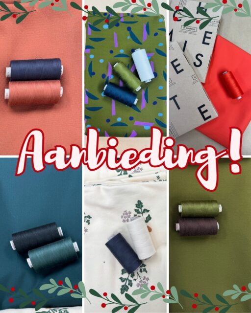 Vergeet jij die leuke aanbieding niet, die nog tot het eind van deze maand loopt? Bij elke meter stof een klos garen kado! En kijk wat voor prachtige klossen de deur al zijn uitgegaan... Dus, kies mooie stof uit (en check gelijk de patroon-afdeling even!) en ga je klaar maken voor een fijn nieuw naaiproject deze laatste decemberdagen 🎄🎆

#stoffenwinkel #naaien #creatief #garen #december