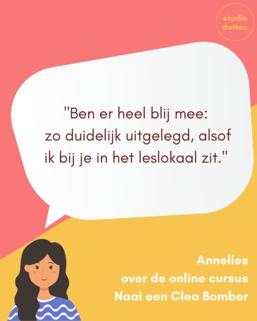 💛💛

Je vindt de cursus Naai een Clea Bomber + de overige 41 online naai- en patroontekencursussen op https://studiodotter.nl/online-naaicursus/

#onlinenaaicursus #onlinecursus #naailes #naaienvoorbeginners