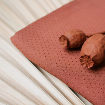 Dobby Chestnut - viscose stof