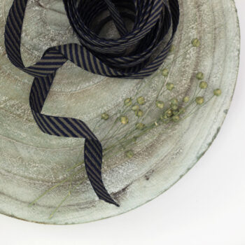 Geweven band Diagonaal Donkerblauw