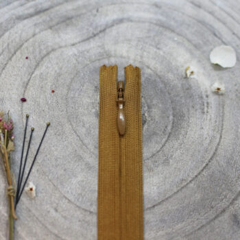 Ochre - blinde rits 20 cm