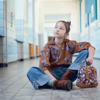 Rosehip Stokstaart Bruin - french terry stof