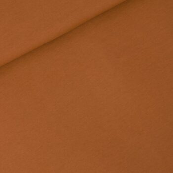 Stokstaartbruin - french terry stof