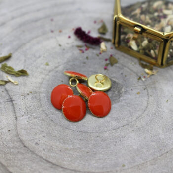 Tangerine Gem - knoopjes 9 mm