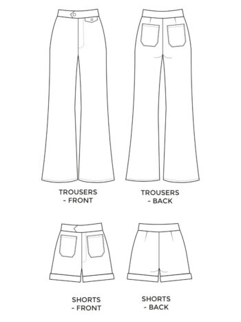 Jessa Trousers - papieren patroon