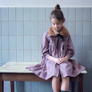 Toadstool Paars - linnen/viscose stof