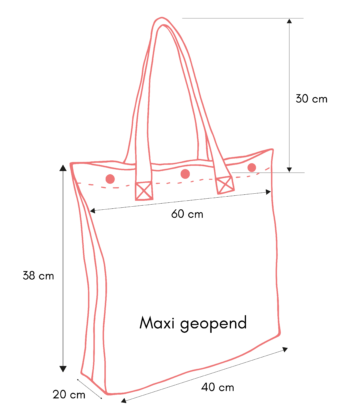 Naai een Tote Bag (mini & maxi)