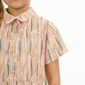 Willow Leaves Bruidsroze - viscose stof