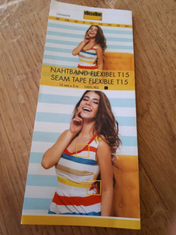 Vlieseline Flexibele Naadband 15mm (wit)