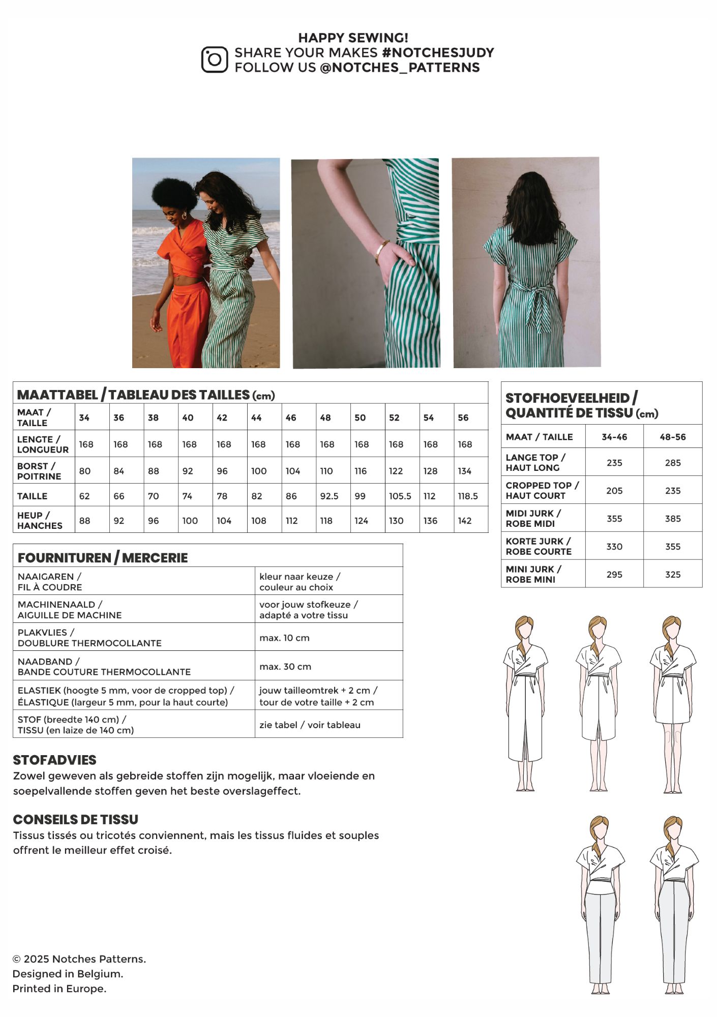 Judy top en jurk - papieren patroon - Afbeelding 8
