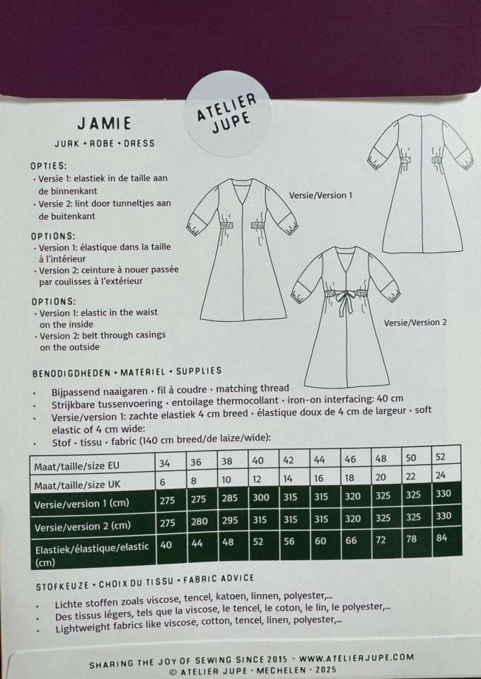 Jamie jurk - papieren patroon - Afbeelding 2