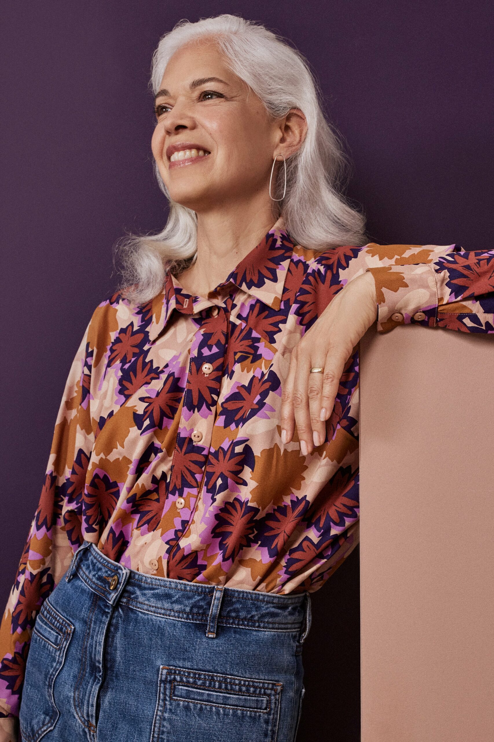 Waterlily Maple -viscose stof - Afbeelding 2