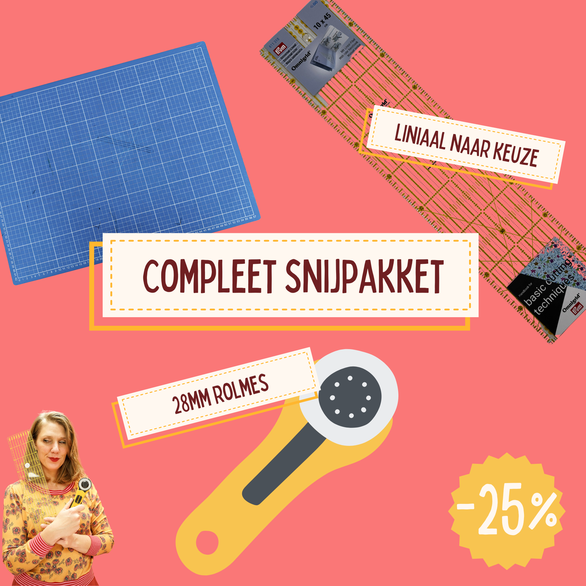 Compleet Snijpakket - Rolmes 28mm