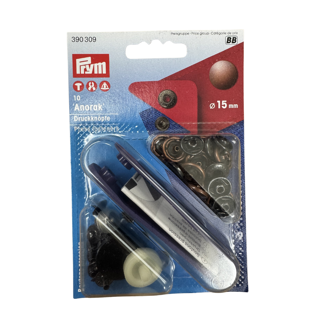 Prym drukknoopjes Koper (15mm)