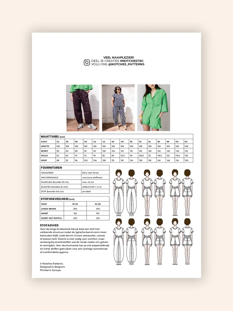 Tiki Broek & Short - papieren patroon - Afbeelding 10